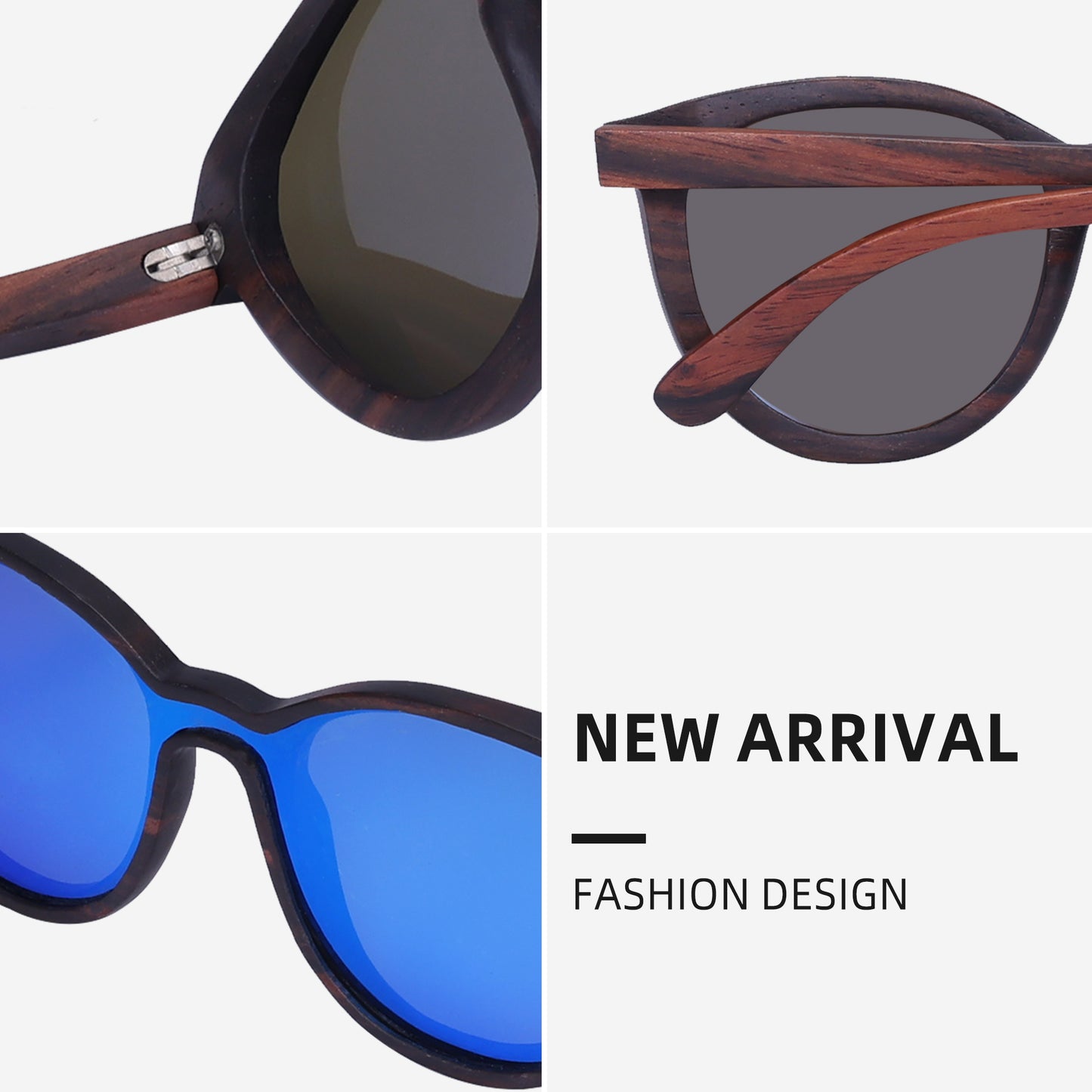 Gafas de Sol de Bambú Anti Luz – Unisex